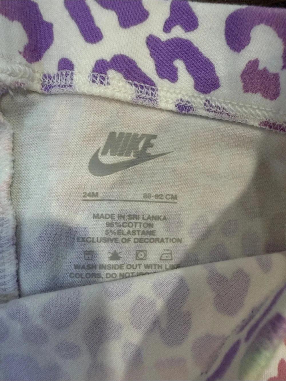 Nike Toddler Girls Matching Gray & Pastel Leopard Print Set - 24 Months - C8-131 - Picture 6 of 9